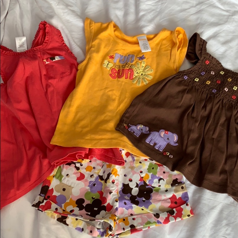 Gymboree Girl’s Set (3 Shirts/1 Shorts)